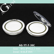 Adorável transparente tampa uma grade redonda sombra de olho caso AG-YY-F - 36C, AGPM embalagens de cosméticos, cores/logotipo personalizado